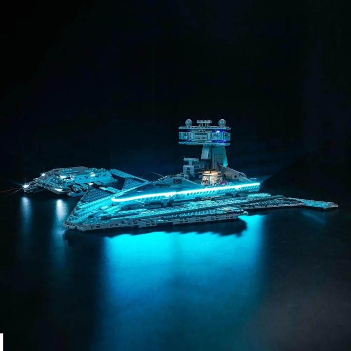 Produktbild BrickBling LED Licht Set für LEGO Star Wars: Imperialer Sternzerstörer (75394) inkl. Fernbedienung