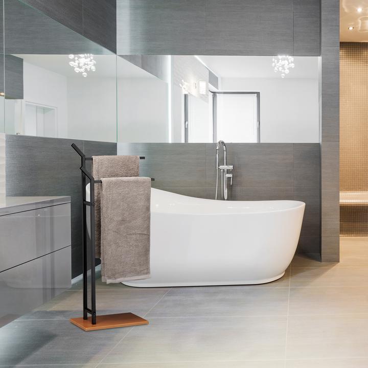 Immagine prodotto Relaxdays Porta asciugamani da terra a 2 bracci