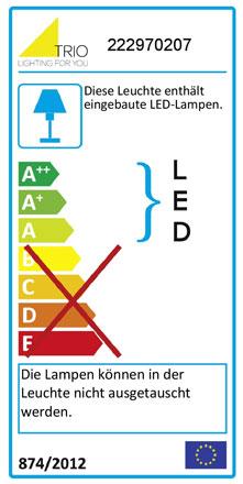 Label énergétique Trio Osram LED Applique murale, ampoule incluse A+ 6,4W (600 lm)