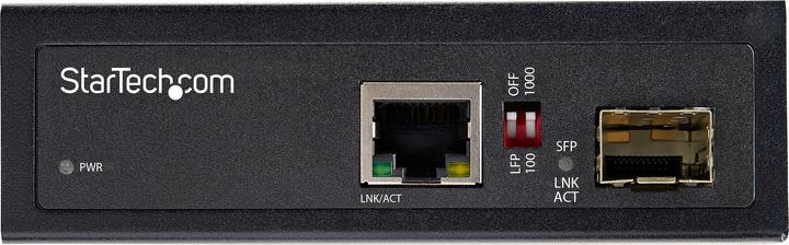 Actual product image StarTech Industrial Media Converter - 1 Gbit/s Media Converter FO Copper - Singlemode-/M