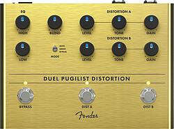 Fender Duel Pugilist Vervormingseffectpedaal met drie modi en clean mix