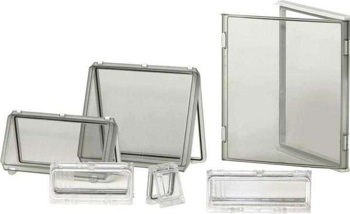 Produktbild Fibox EKH 30-G-2FSH Gehäusedeckel Deckel Grau (L x B x H) 190 x 190 x 30 mm Polycarbonat Grauweiss (R (Gehäuse)