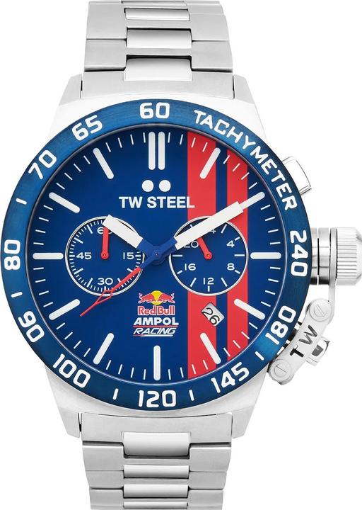 TW-Steel CS121 Red Bull Ampol Racing Chronograph Herrenuhr 45mm 10ATM (Chronograph, 45 mm)