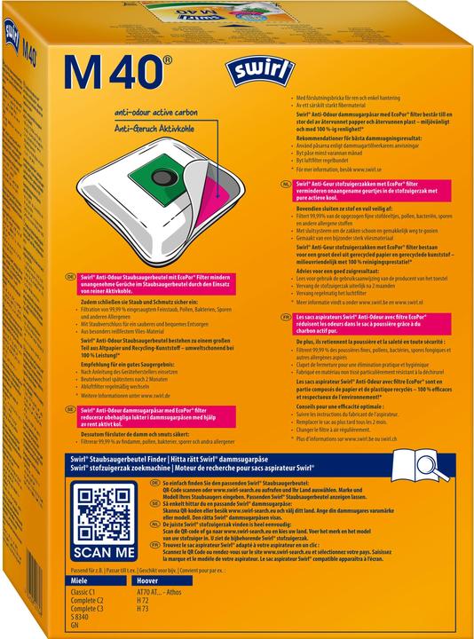 Actual product image Swirl M 40 ANTI odour (4 x)