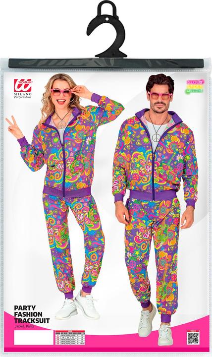 Actual product image Widmann 60s - Hippie Flower Power tracksuit (XXL)