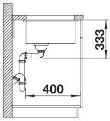 Produktbild Blanco Rotan 500-U (Unterbauspüle, 53 cm, 46 cm)