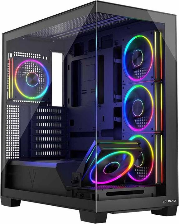 Produktbild Modecom Computergehäuse VOLCANO STELLAR ARGB MIDI 5F (ATX, Mini-ITX, mATX)