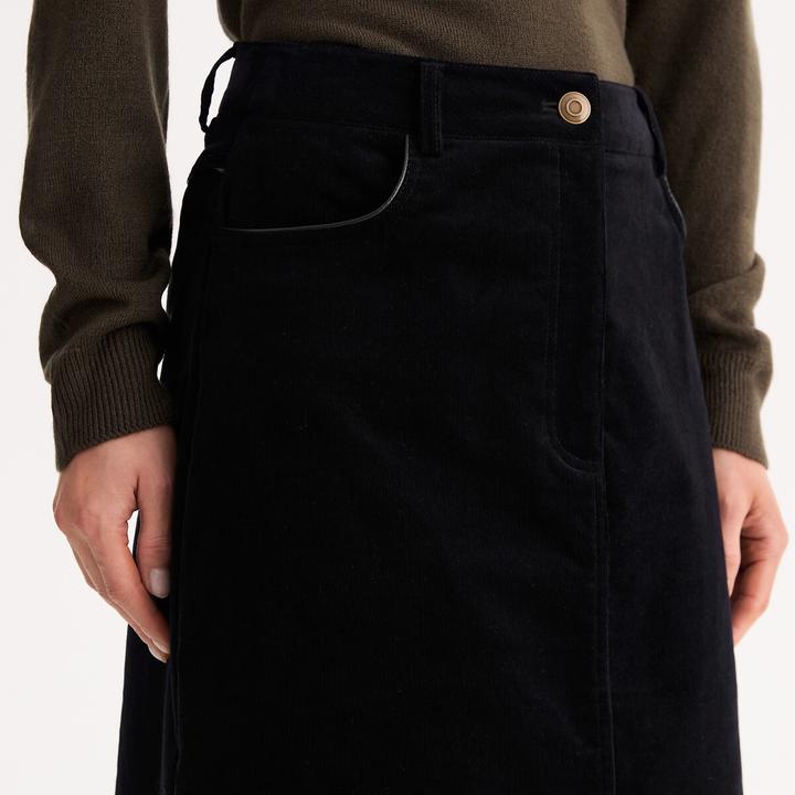 Actual product image Anne Weyburn Velvet flared skirt (46)