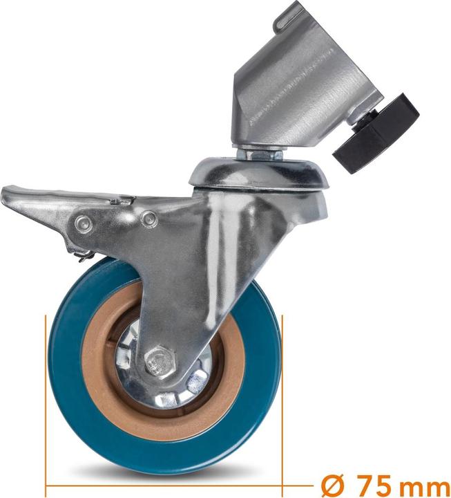 Produktbild Walimex pro pro 23093 Stativrollen Pro 7522 3er-Set 75mm (Stativfuss)