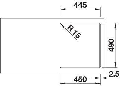 Produktbild Blanco Naxa 45 (46.50 cm, 51 cm)