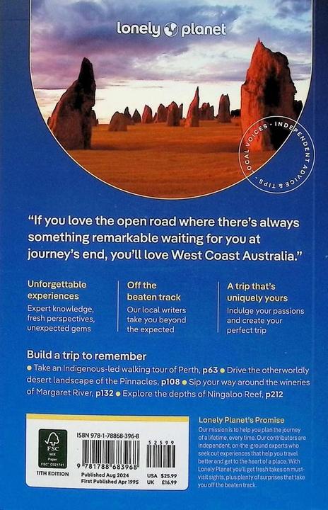 Produktbild West Coast Australia (Englisch, Trent Holden, Anthony Ham, 2024)