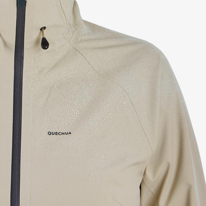Immagine prodotto Quechua Giacca da trekking da donna impermeabile per escursioni in montagna - MH500 beige (L)