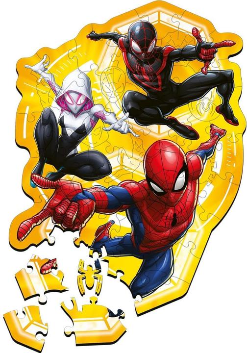 Produktbild Trefl Holz Puzzle Junior 50 - Marvel Spiderman (50 Teile)