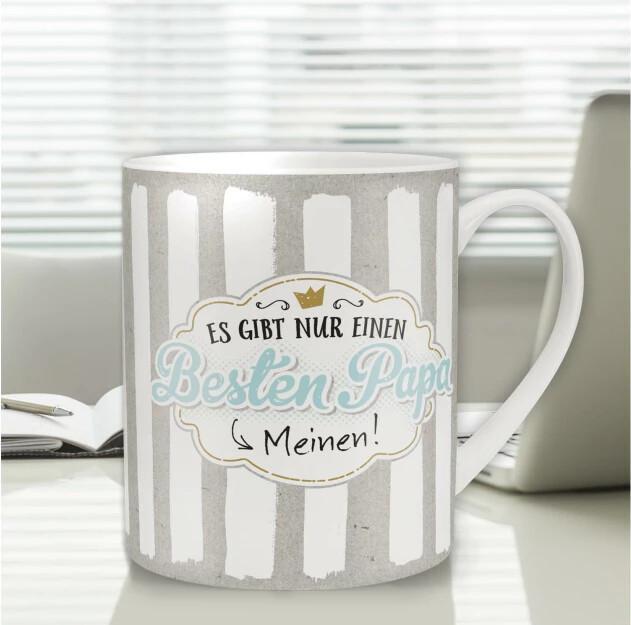 Image du produit Sheepworld Tasse à café Meilleur papa 600 ml, 1 pièce, gris clair/blanc (600 ml, 1 x)