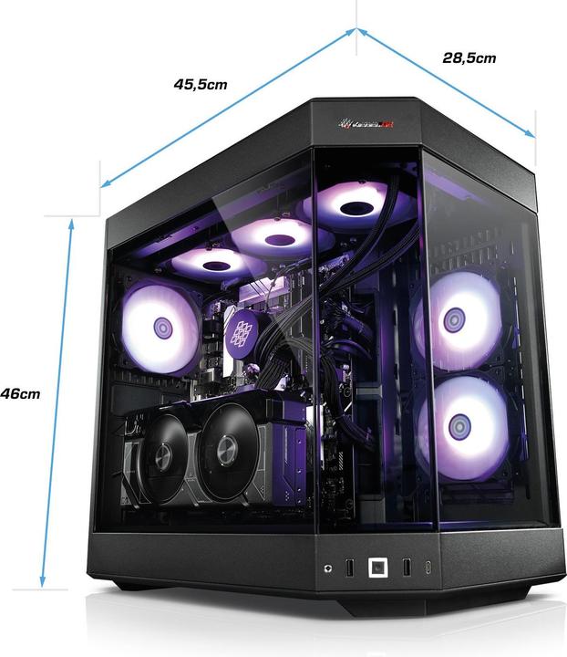 Produktbild Kiebel Poseidon 12 (Intel Core i7-12700KF, 32 GB, 1000 GB, GeForce RTX 4070)