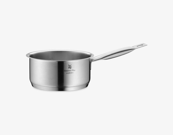 Produktbild WMF Stielkasserolle GOURMET PLUS platin (16 cm, Kochtopf, Edelstahl)