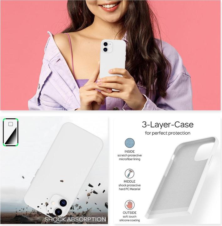Actual product image Nalia Liquid silicone mobile phone case (Apple iPhone 12)