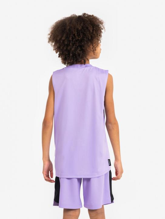 Actual product image Kipsta Kinder Basketball Trikot ärmellos - TS500 Fast violett