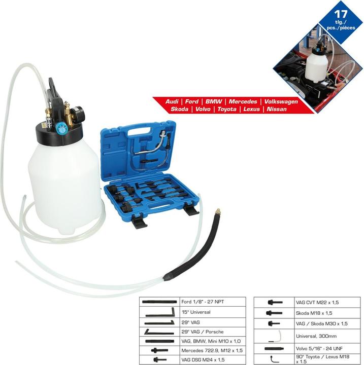 Produktbild Brilliant Tools Getriebeöl-Füllgerät mit Adapter