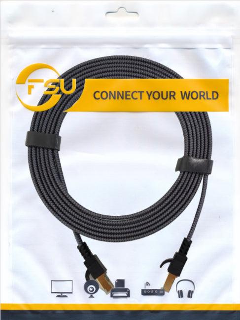 Image du produit Hermex Câble réseau Câble plat Ethernet LAN RJ45 cat. 7 plat 1,5m (UTP, CAT7, 1.50 m)