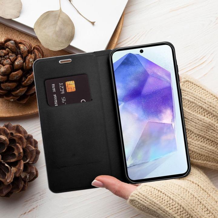 Immagine prodotto OEM Book case LUNA Book Carbon for Xiaomi Redmi 13C / POCO C65 black (Xiaomi Poco C65, Xiaomi Redmi 13C)