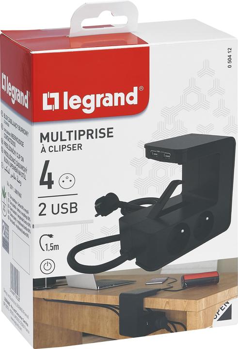 Image du produit Legrand U-Power Contactdoos Verdeelstekker - 2X USB Hub - Stekkerdoos - Penaarde Belgi - Verlengsnoer 1.5 Me (1 pcs)