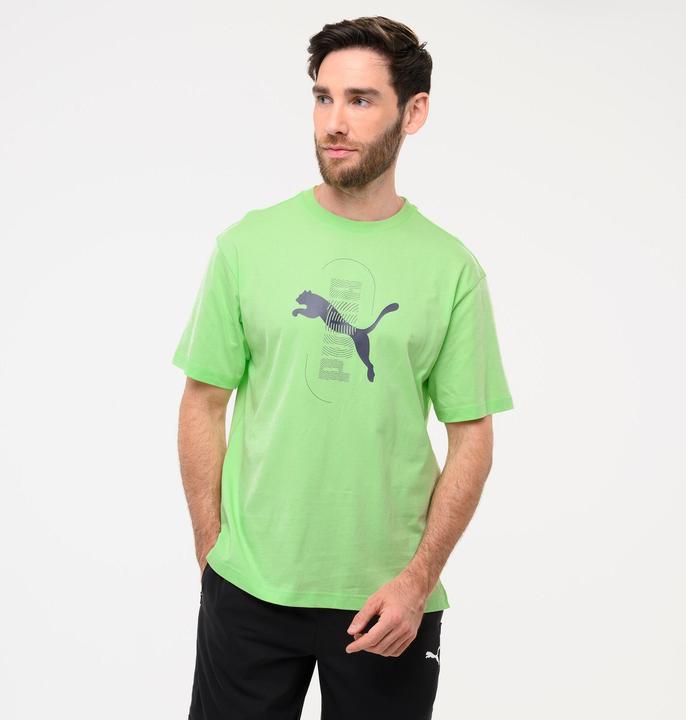 Image du produit Decathlon T-shirt en coton à manches courtes homme, vert (L)