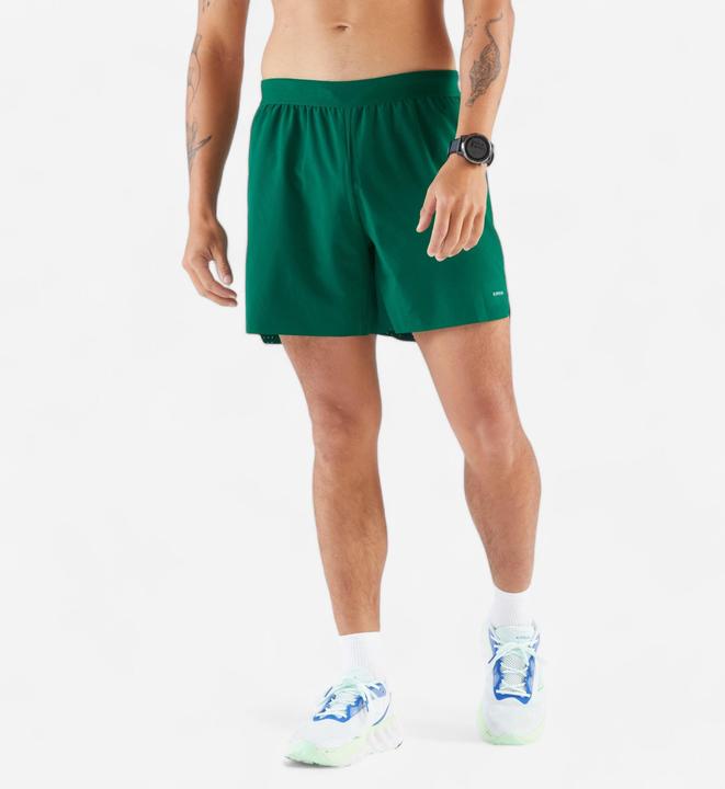 Kiprun Men's Running Shorts - Run 500 Comfort - Green (XXL)