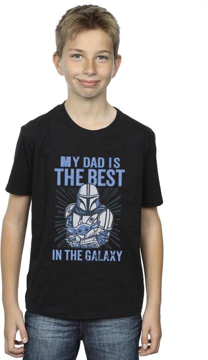 Immagine prodotto Star Wars Mandalorian Best Dad Maglietta Ragazzi (104)
