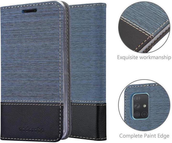 Produktbild Cadorabo Book Jeans Optik Cover (Samsung Galaxy A71 5G)