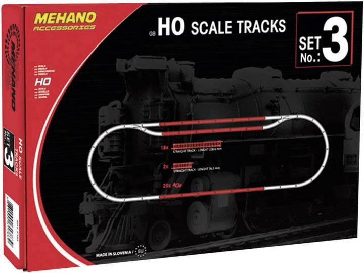 Mehano 58554 H0 Coffret de complément de voies (Piste H0)