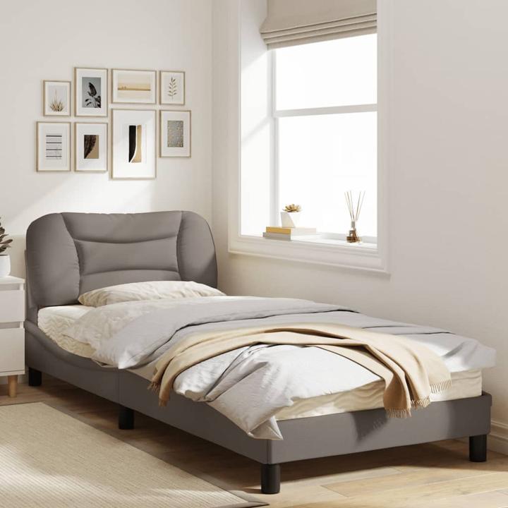 Actual product image VidaXL Bed frame with LED fabric (90 x 190 cm)