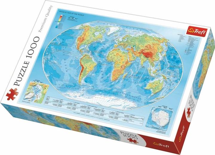 Produktbild Trefl Puzzle Weltkarte 1000 Teile (1000 Teile)
