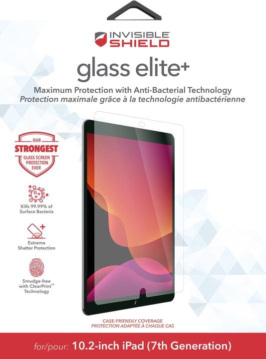 Actual product image Zagg InvisibleShield Glass Elite+ - Tablet screen protector - 10.2" - for Apple 1 (1 Piece, iPad)
