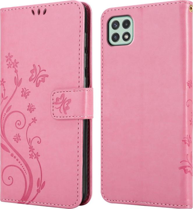 Produktbild Cadorabo Flower Book Hülle (Samsung Galaxy A22 5G)