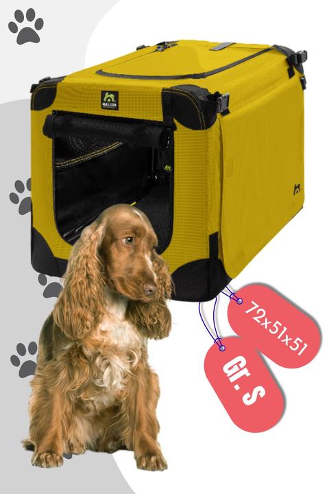 Actual product image Maelson Soft Kennel Hundebox in 3 Grössen - Saffron Yellow (Dog, Breathable, Washable, Foldable)