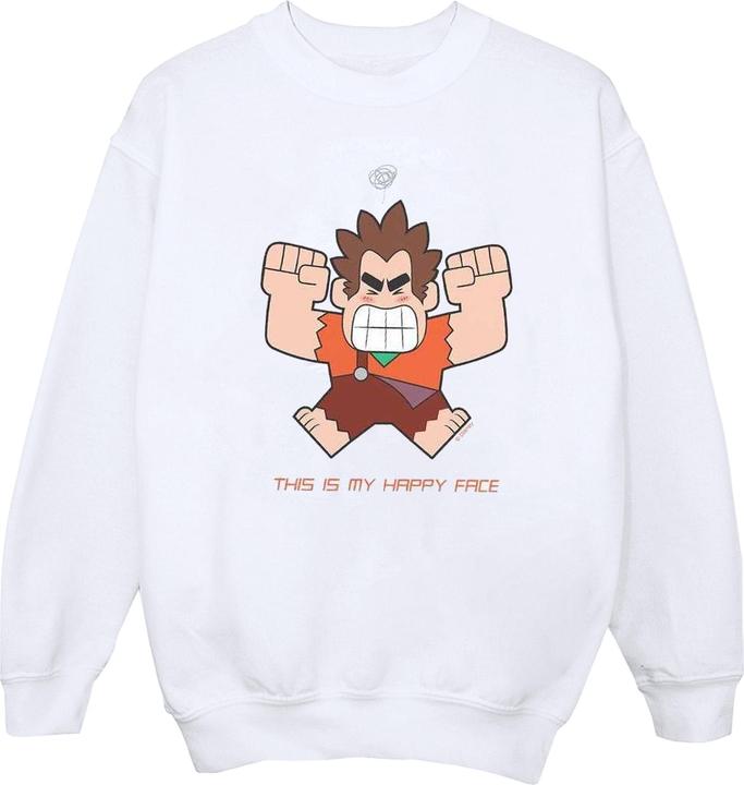 Disney Wreck It Ralph Happy Face Sweatshirt (XL)