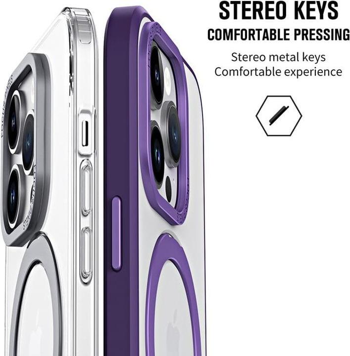 Produktbild RPD iPhone 16 Pro Max - Magsafe Stand Etui silber (Apple iPhone 16 Pro Max)