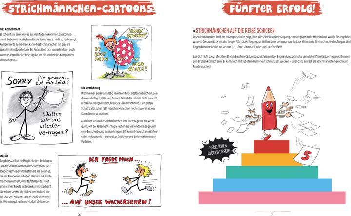 Produktbild Lebendige Strichmännchen zeichnen - Das Workbook (Deutsch, Andreas Tschudin, 2021)
