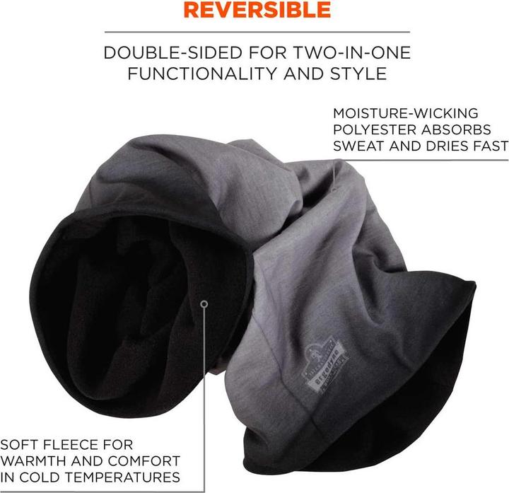 Actual product image Ergodyne Multifunctional scarf N-Ferno 6491, gradient grey (One size)