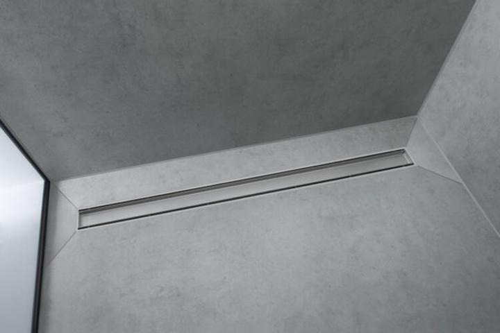 Actual product image hansgrohe Shower channel RainDrain Match, with height-adjustable frame 800 mm, matt black (800 mm)