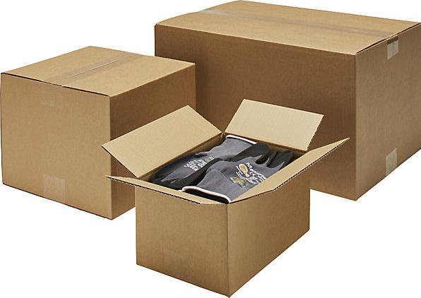 Actual product image kaiserkraft Folding corrugated cardboard box for light goods, single fluted, LxWxH 300 x 250 (1 x)