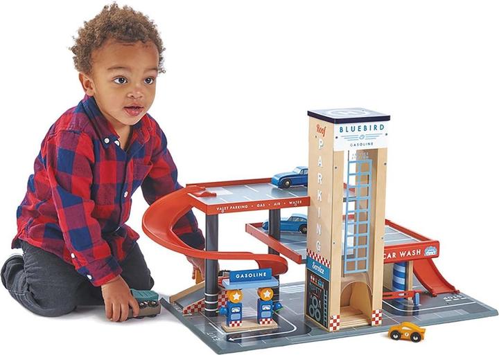 Produktbild Tender Leaf Toys Autowerkstatt Blue Bird