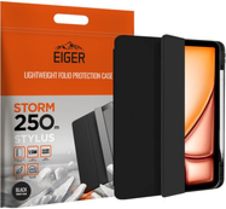 Eiger Storm 250 Stylus Case (iPad Air 13 2024 (M2), iPad Pro 12.9 2018 (3. Gen), iPad Pro 12.9 2020 (4. Gen), iPad Pro 12.9 2021 (5ème génération), iPad Pro 12.9 2022 (6e génération), iPad Air 13 2025)