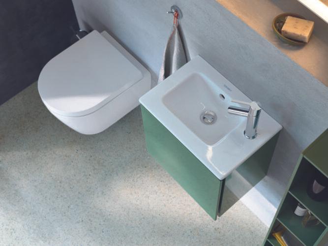 Produktbild Duravit WWC ME by Starck COMPACT RIMLESS tief, 370x480mm weiss