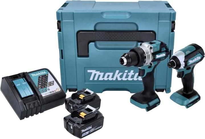Actual product image Makita DLX 2432 TJ Battery Combo Kit DDF 486 cordless drill + DTD 153 cordless impact wrench + 2x accu (Rechargeable battery operated)