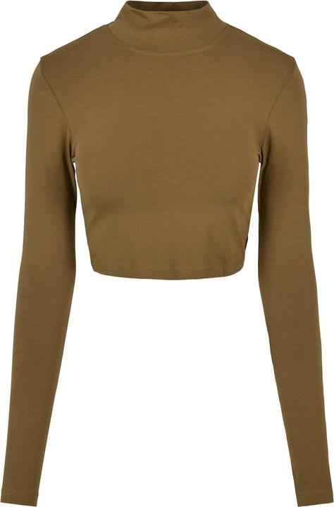 Urban Classics Ladies Organic Cropped Turtelneck Longsleeve