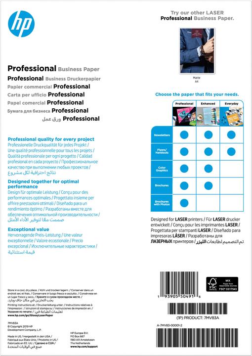 Produktbild HP Professional (200 g/m², 150 x, A4)