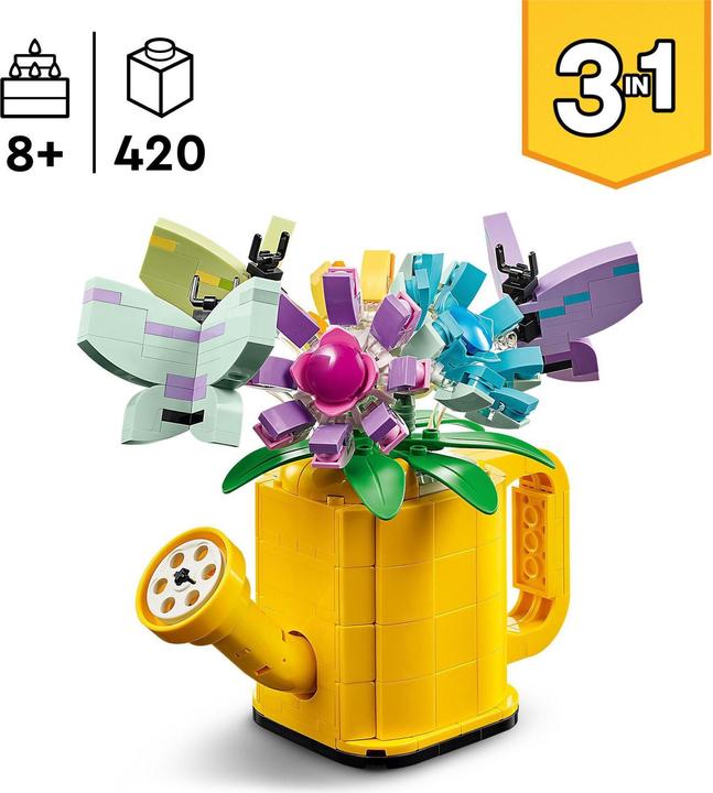 Immagine prodotto LEGO 31149 Annaffiatoio con fiori (31149, LEGO Creator 3-in-1)