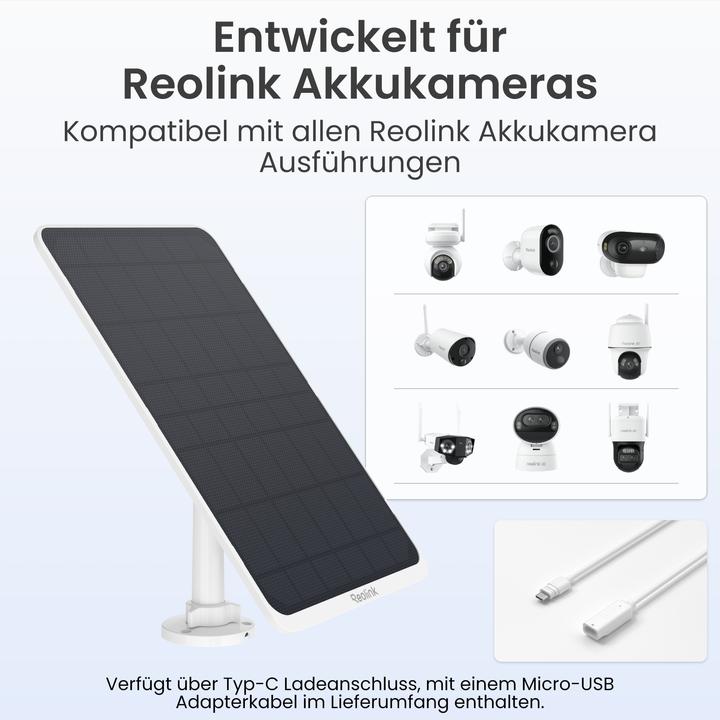 Actual product image Reolink Solar Panel 3-W (12 W)